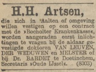 Krankenkasse kwestie Aalten - Nieuws van den Dag, 03-02-1910
