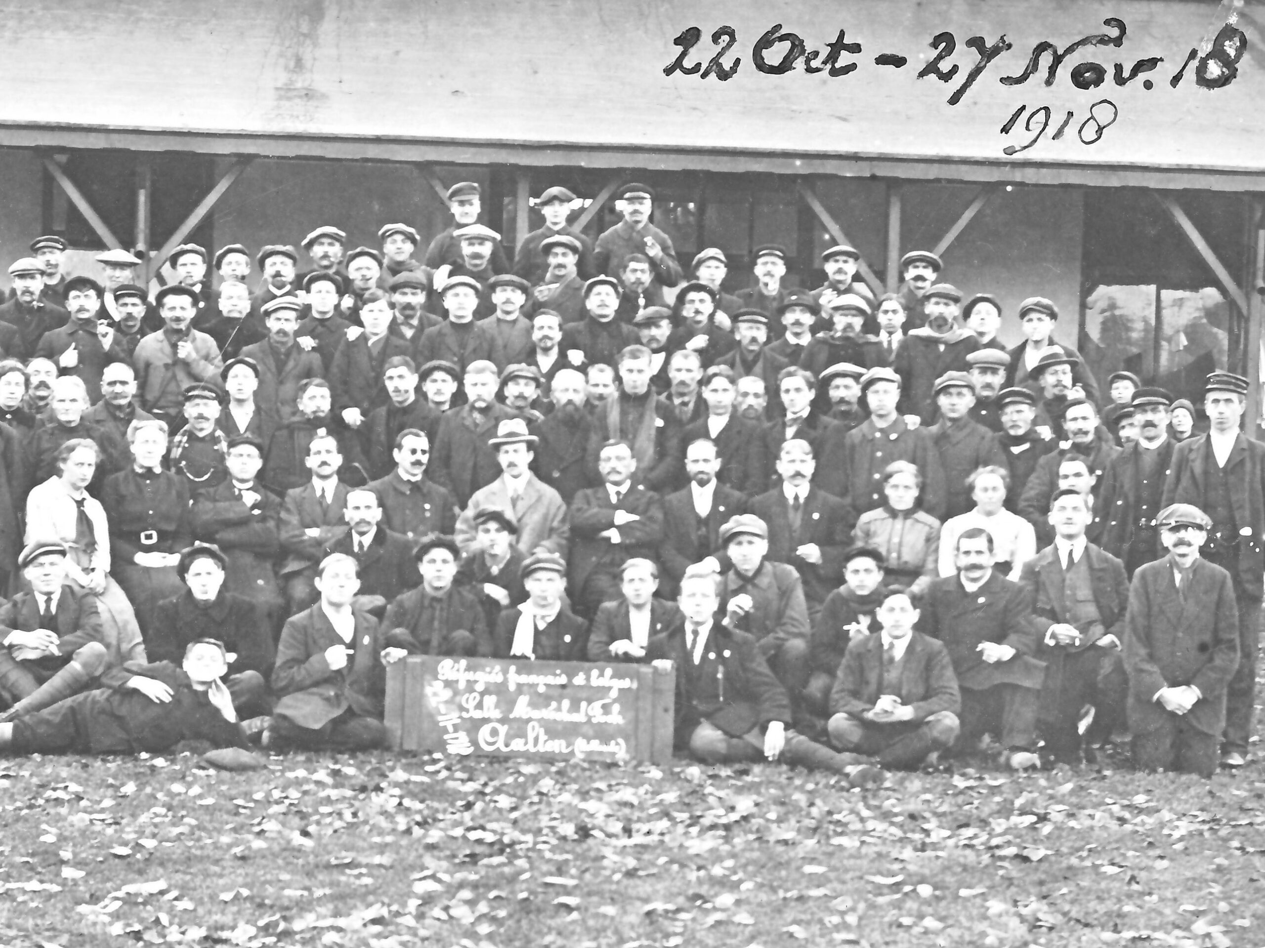 Franse en Belgische vluchtelingen, Feestgebouw Aalten, 1918