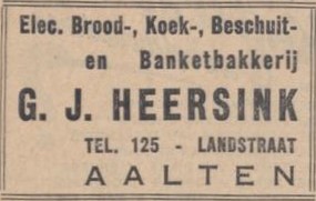 Bakkerij Heersink, Aalten - De Standaard, 23-07-1936
