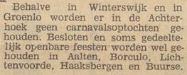 Carnaval Aalten - Dagblad Tubantia, 24-02-1965