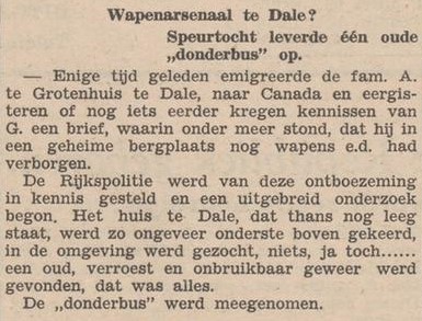 A. te Grotenhuis, Dale, Canada, wapens - Aaltensche Courant, 13-05-1949