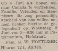 Hoftijzer, Heurne, Canada - De Graafschapper, 26-05-1948