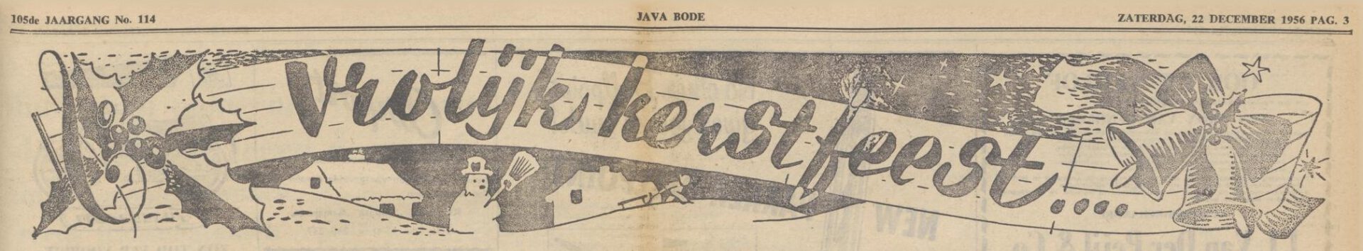 Oude kerstgebruiken - Java-bode, 22 december 1956