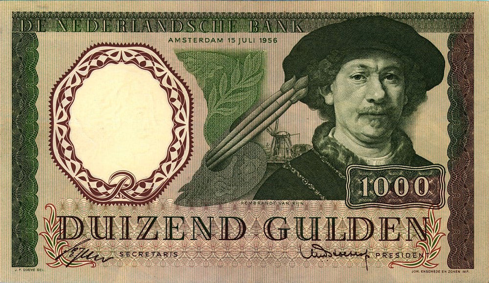 Bankbiljet 1000 gulden, 1956