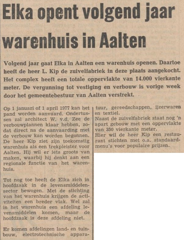 Elka opent warenhuis - Nieuwe Winterswijksche Courant, 25-08-1976