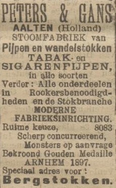 Peters & Gans - Limburger Koerier, 07-07-1910