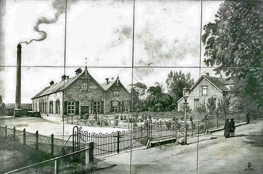 Zuivelfabriek Aalten, tegeltableau ca. 1915