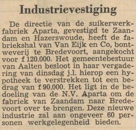 Aparta, Bredevoort - Dagblad Tubantia, 18-10-1956