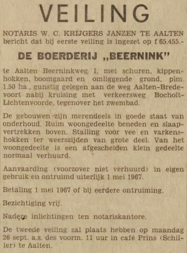 Beernink - Tubantia, 16-09-1966