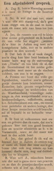 Feestgebouw Aalten - Aaltensche Courant, 31-01-1903