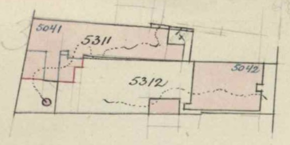 Hoekstraat 8, Aalten (pijpenfabriek) - Fragment kadastrale kaart, 1909