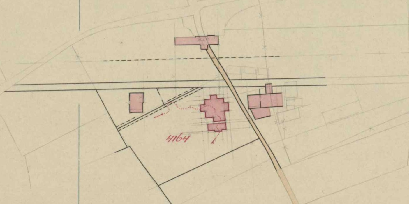 Industriestraat 5, Aalten (Slachthuis) - Fragment kadastrale kaart, 1918