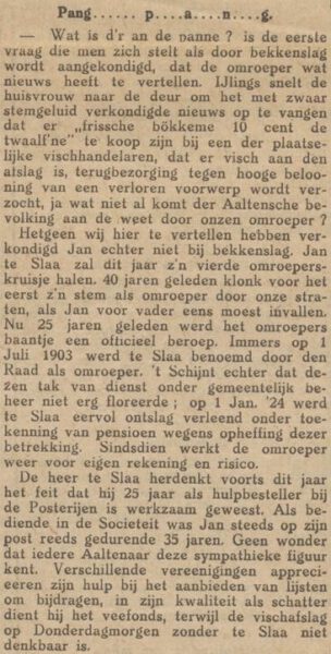 Jan met de panne - Aaltensche Courant, 25-05-1928