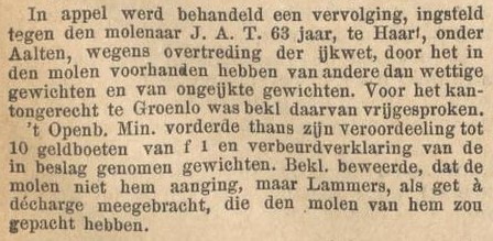 Molen Haart - Zutphensche Courant, 26-02-1898