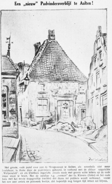 Padvindersverblijf, Hogestraat, Aalten - Graafschapbode, 12-11-1937