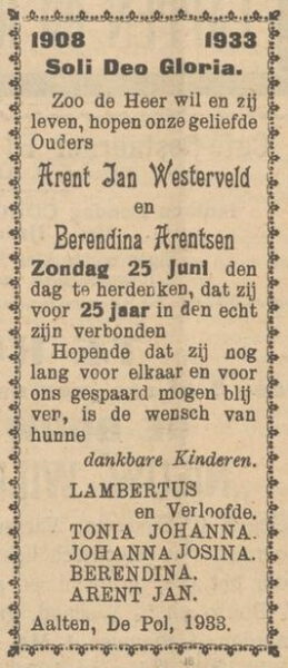 De Pol, Aalten - Aaltensche Courant, 23-06-1933
