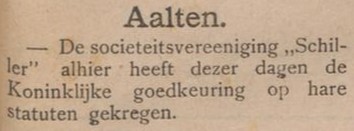 Schiller - Aaltensche Courant, 15-06-1901