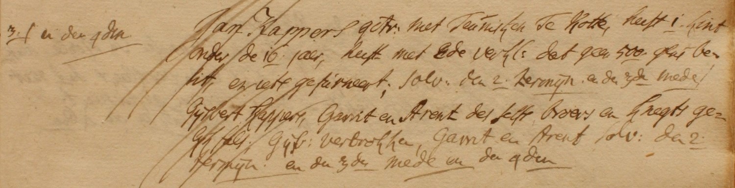 Groot Kappers, Heurne - Liberale Gifte 1748