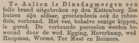 Brand Kattenberg - Het Nieuws van den Dag, 03-09-1891
