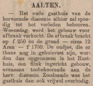 Gasthuis Aalten - Nieuwe Winterswijksche Courant, 25-05-1904
