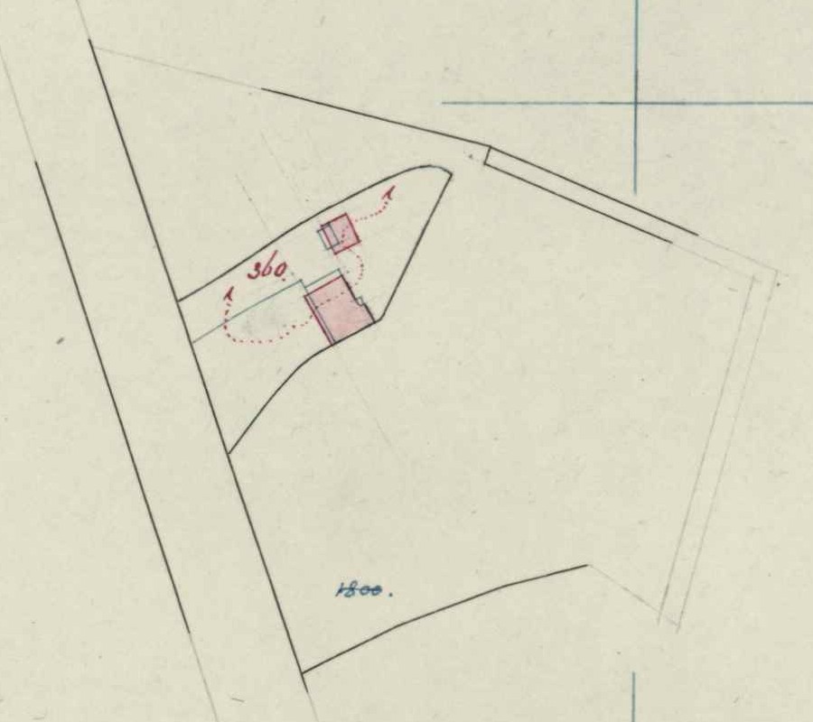 Kiefteweg 11, Heurne - Fragment kadastrale kaart, 1895