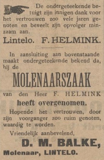 Moezemölle, Lintelo - Aaltensche Courant, 16-06-1909