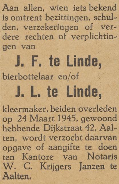 De Graafschapper, 14-04-1945
