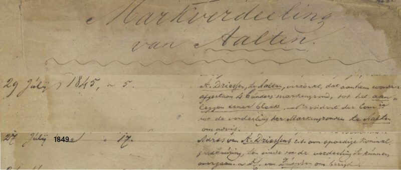 1845 Verzoek van A. Driessen - Geldersch Archief