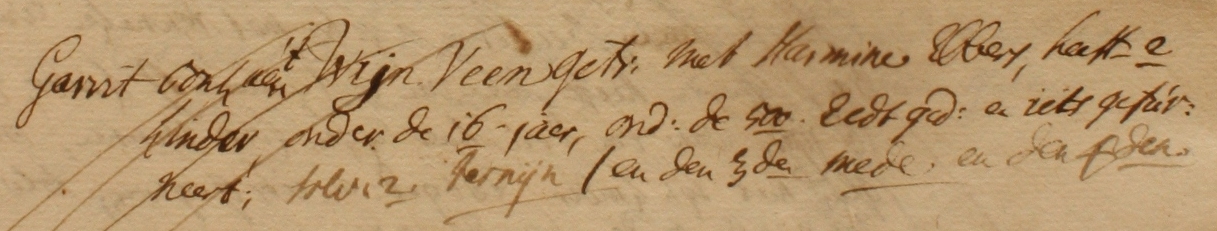 Barlo 14, Wijnveen, Liberale Gifte 1748