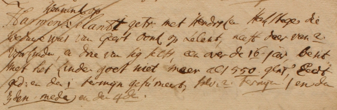Barlo 2, Leeland, Liberale Gifte 1748