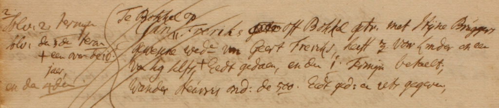 Barlo 64, Freriks, Liberale Gifte 1748