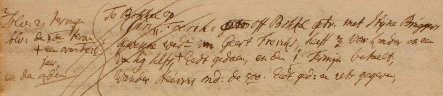 Barlo 64, Freriks, Liberale Gifte 1748
