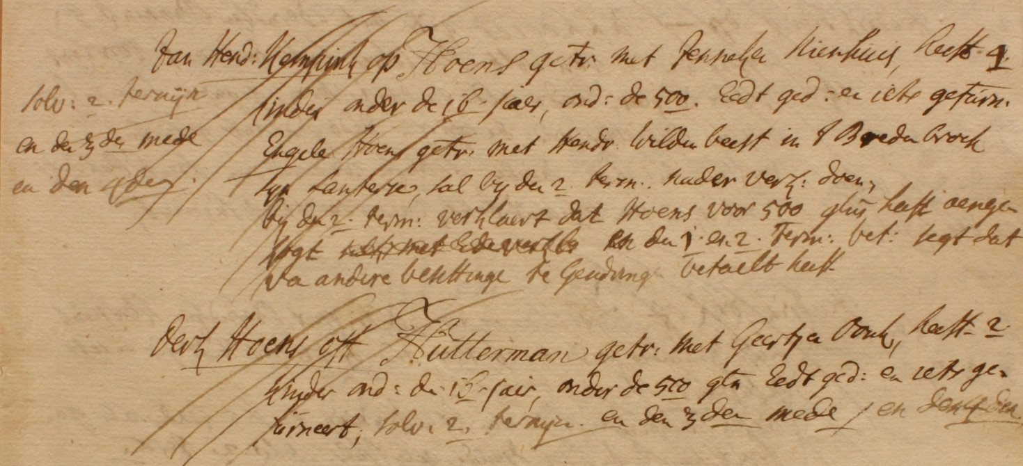 Barlo, Hoens, Liberale Gifte 1748