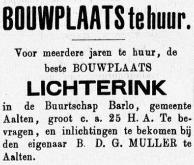 Lichterink, Barlo - Graafschapbode, 02-07-1887