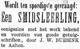 Buesink smid - Graafschapbode, 18-07-1891