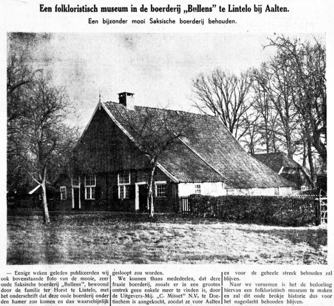 Bullens, Lintelo - Graafschapbode, 27-12-1935