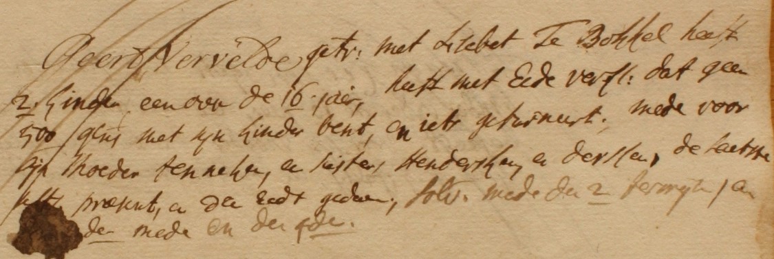 Dale 32, Vervelde, Liberale Gifte 1748