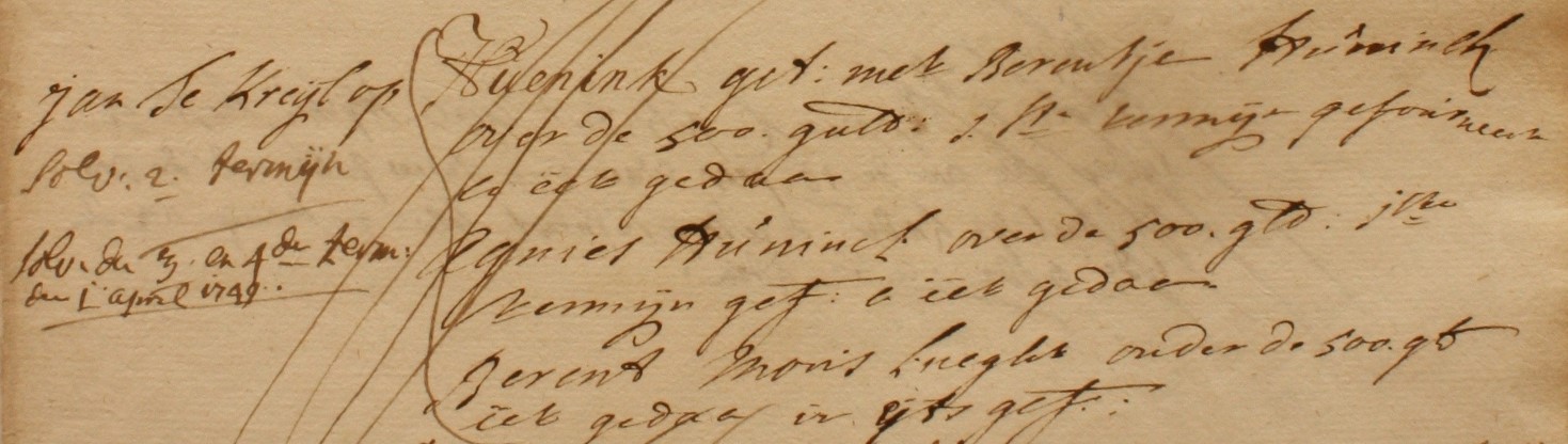 Dale 50, Hunink, Liberale Gifte 1748