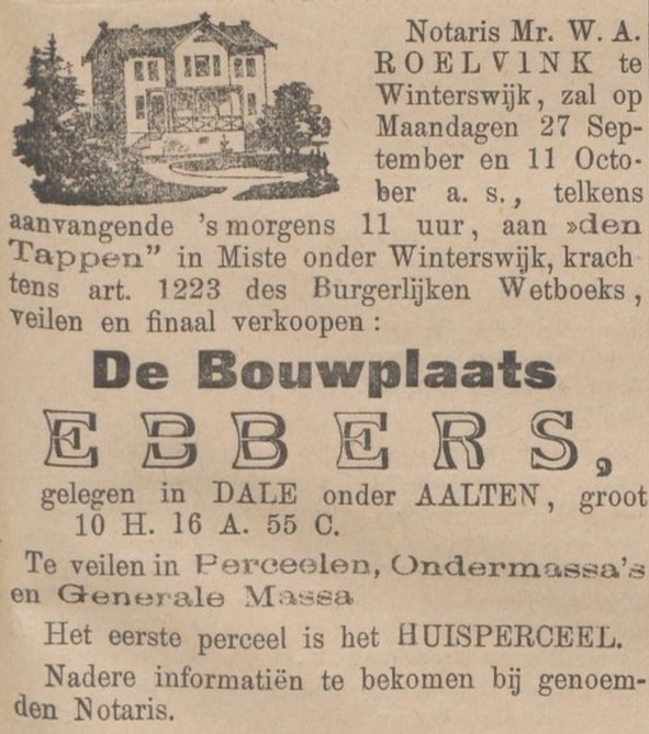 Ebbers, Dale - Zutphensche Courant, 20-09-1886