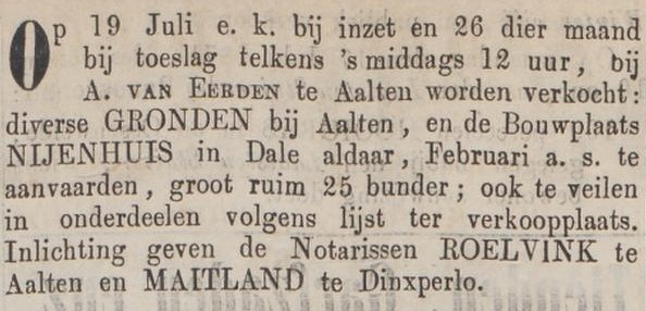 Nijenhuis, Dale - Zutphensche Courant, 15-07-1871