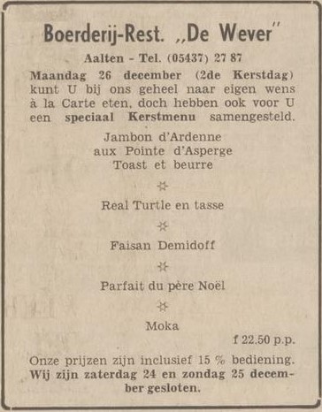 De Wever, Aalten - Dagblad Tubantia, 17-12-1966