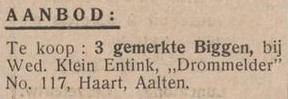 Drommelder, Haart - De Graafschapper, 09-10-1936