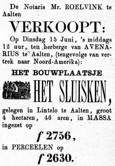 Sluisken, Lintelo - Graafschapbode, 12-06-1880