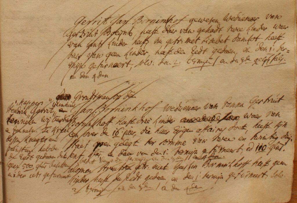 Haart 35, Borninkhof, Liberale Gifte 1748