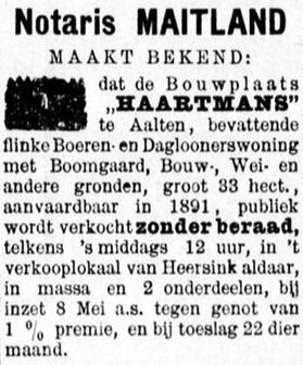 Haartmans, Haart - Graafschapbode, 03-05-1890
