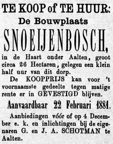 Snoeijenbosch, Haart - Graafschapbode, 27-11-1880