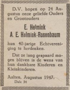 Helmink-Rosenbaum - Aaltensche Courant, 19-08-1947