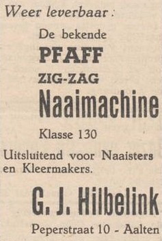 Hilbelink, Peperstraat 10, Aalten - Aaltensche Courant, 03-03-1950