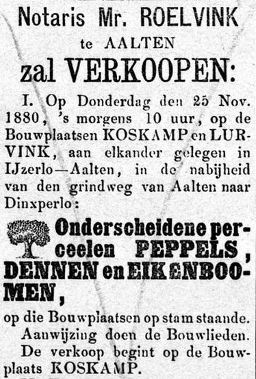 Koskamp & Lurvink, IJzerlo - Graafschapbode, 20-11-1880