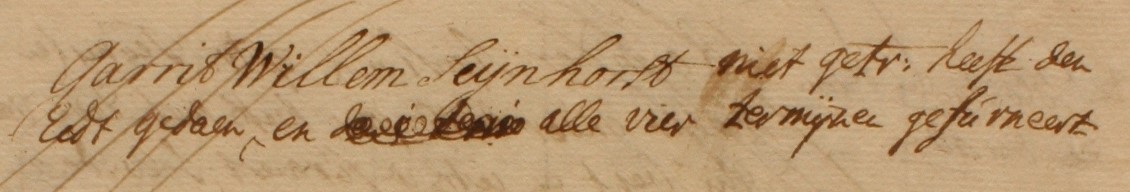 IJzerlo, Seinhorst, Liberale Gifte 1748